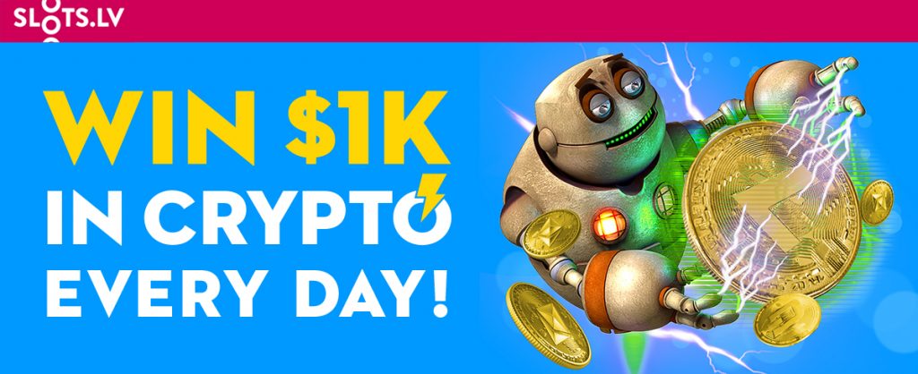 Casino Promotions: Slots.lv $1K Daily June Crypto Giveaway